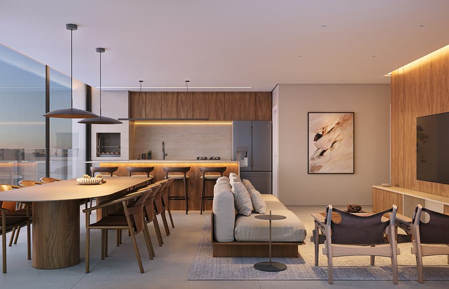 Apartamento tipo 1 - torre leste