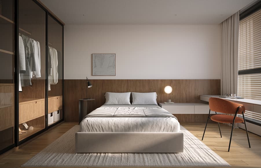 Suítes secundárias tipo 1 - torre norte